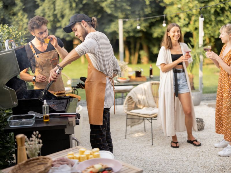 outdoor party electrical setup